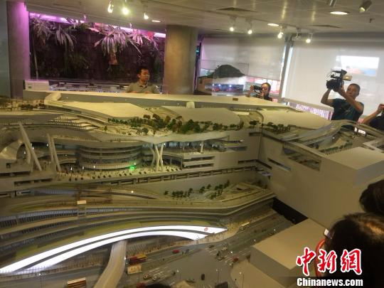 广深港高速铁路香港段西九龙总站效果图展示 索有为 摄