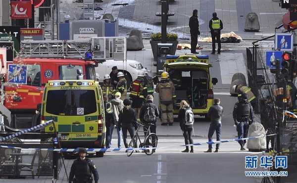 （外代一线）（4）瑞典卡车袭击事件死亡人数升至4人