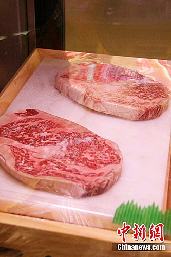 资料图：售卖的牛肉。<a target='_blank' href='http://www.chinanews.com/'></table>中新社</a>发 赵莹 摄
