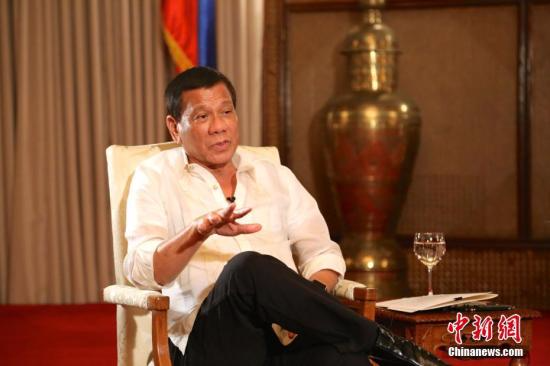 资料图：菲律宾总统杜特尔特。 <a target='_blank' href='http://www.chinanews.com/'></table>中新社</a>记者 钟欣 摄