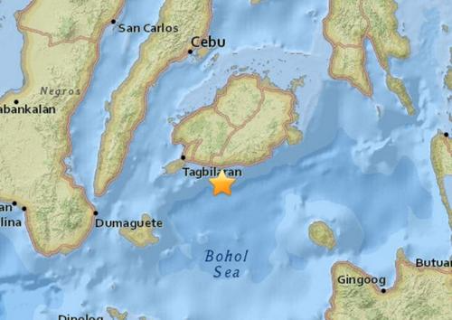 菲律宾保和海发生5.0级地震震中距宿务94公里