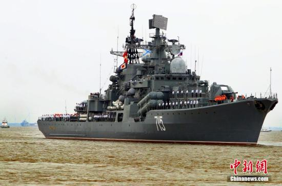 资料图：俄罗斯“快速”号导弹驱逐舰。<a target='_blank' href='http://www.chinanews.com/'></table>中新社</a>发 宋吉河 摄
