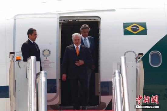 9月2日，出席G20杭州峰会的巴西总统特梅尔抵达杭州。 <span target='_blank' href='http://www.chinanews.com/'></div>中新社</span>记者 王骏 摄