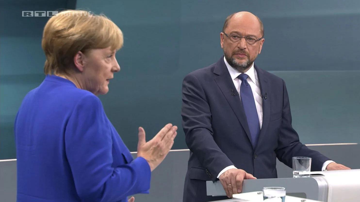 德国大选唯一电视辩论 默克尔舒尔茨首次正面交锋