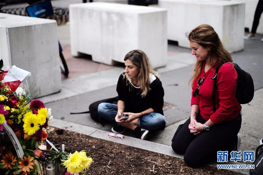 （国际）（1）民众悼念纽约曼哈顿恐怖袭击遇难者