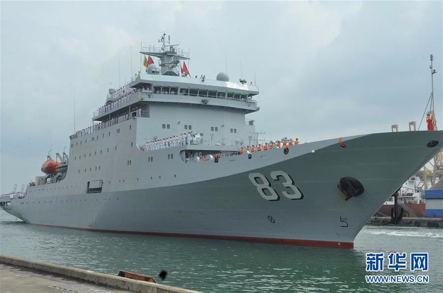 （国际）海军戚继光舰抵达斯里兰卡进行友好访问