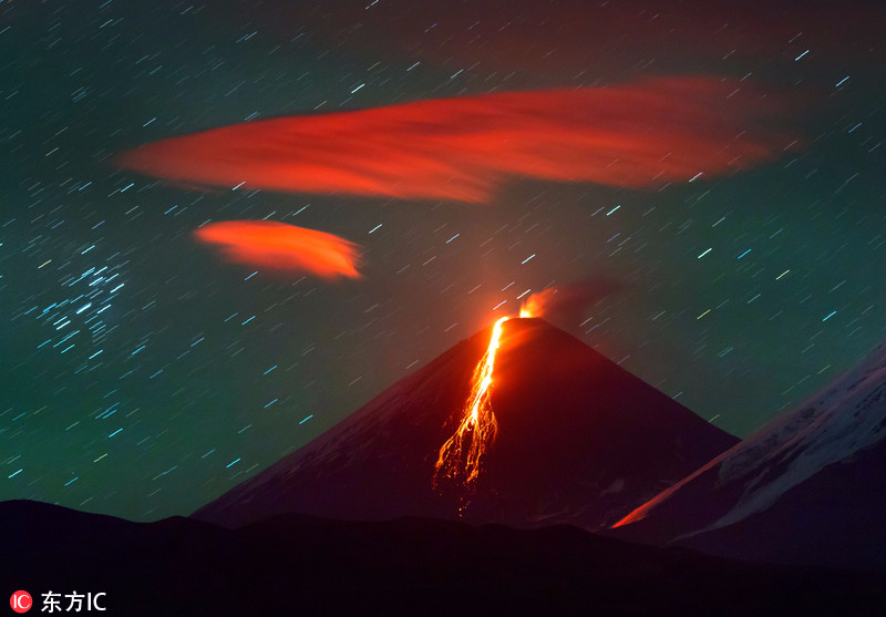 2017火山喷发震撼画面 感受大自然神奇力量