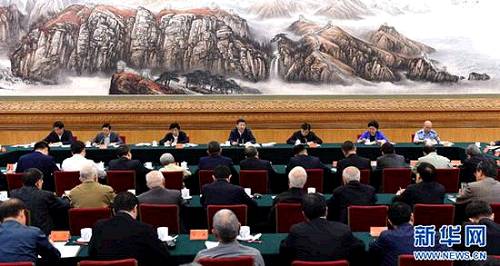 图为：2016年5月17日，中共中央总书记、国家主席、中央军委主席习近平在北京主持召开哲学社会科学工作座谈会并发表重要讲话。