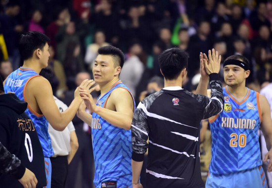 新疆队是本赛季常规赛冠军 资料图 图片来源：新华网 新华社记者杨青摄