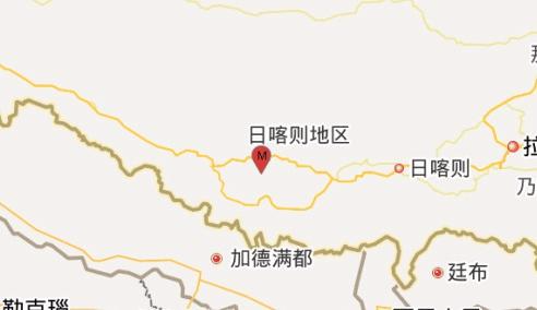 西藏日喀则市萨嘎县发生3.2级地震震源深度5千米