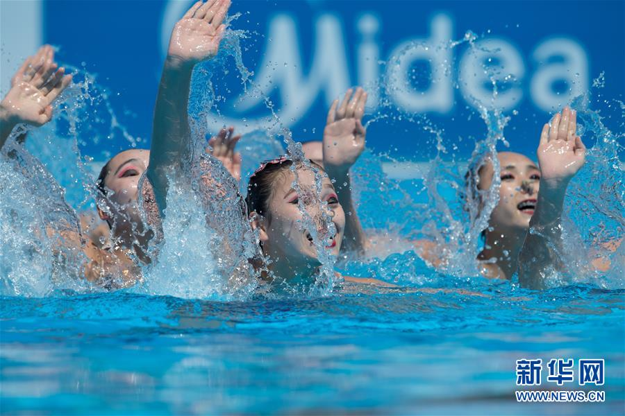 （游泳世锦赛）（4）中国队获花游集体技术自选银牌