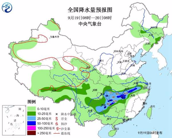 强降雨转向长江中下游 华北黄淮秋天迟到