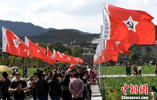 春节长假中国“红色圣地”上杭古田旅游火爆
