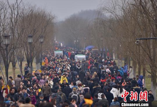 春节假期百万游客涌入杭州西湖“人海游湖”成新景观