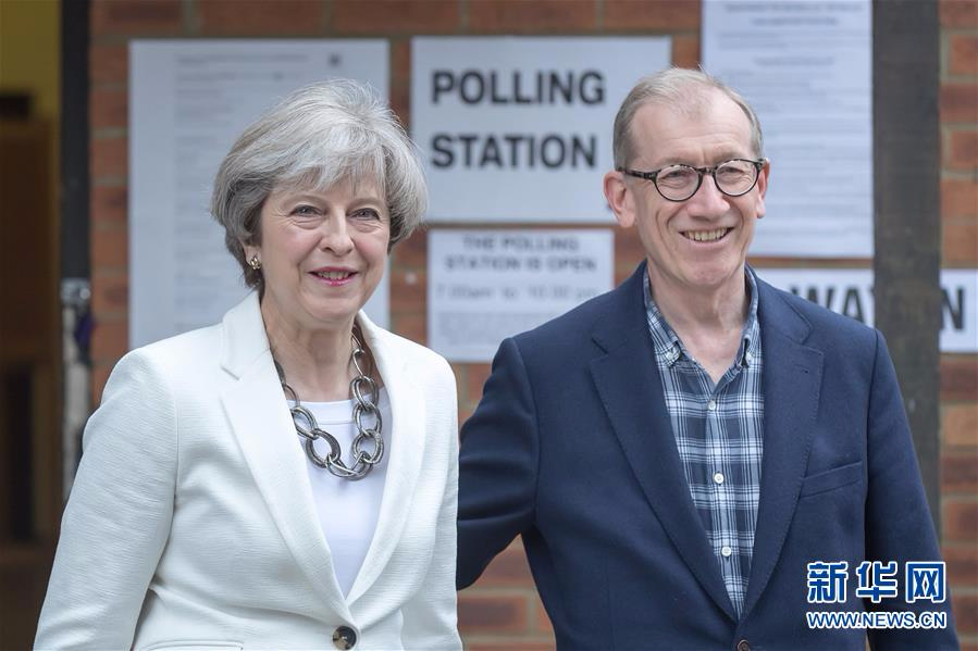 （国际）（2）英国首相特雷莎·梅为大选投票