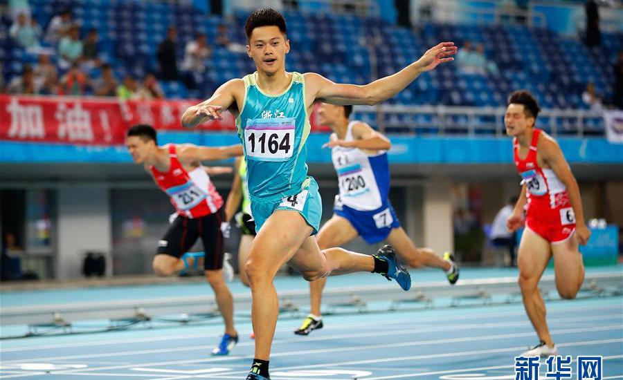 高清组图：全运会男子200米决赛，谢震业夺冠