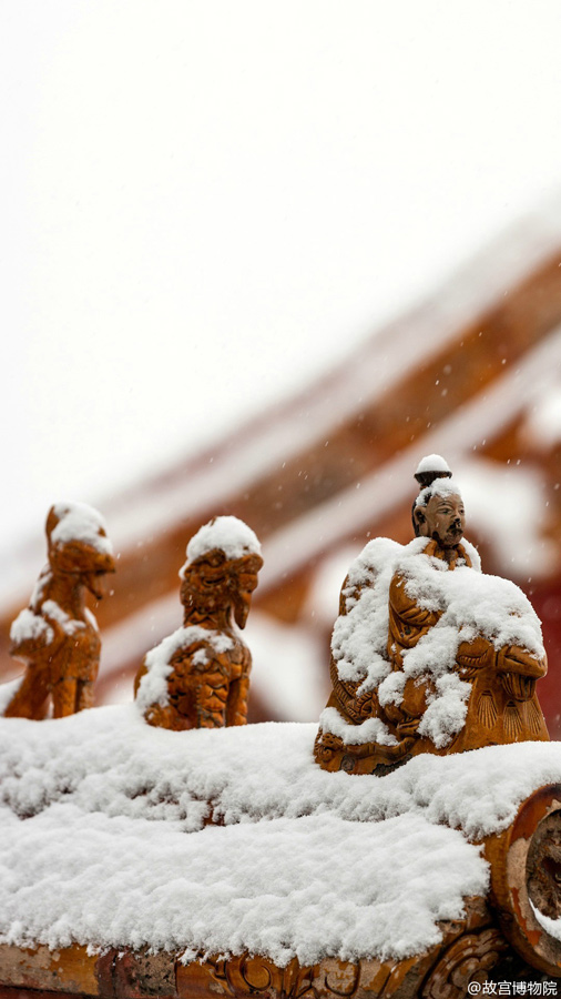 故宫官微晒雪景照 网友点赞：美如画